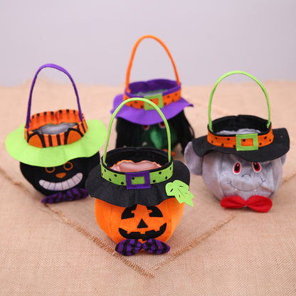 New Halloween Decorations Hooded Round Handbag